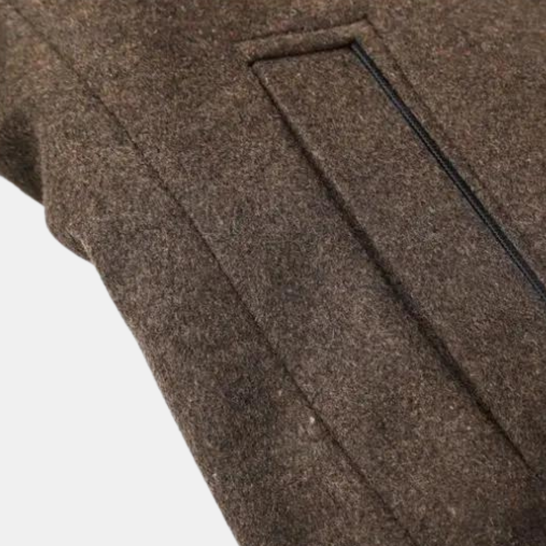 Aaron ™ | Trench-coat en laine épaisse pour hommes à la mode