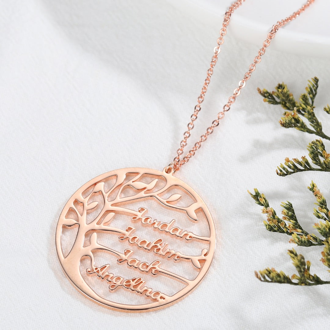 ArbreDeFamille® | Collier d'arbre de famille pour vos proches